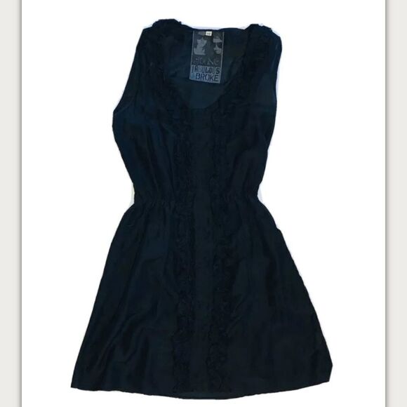 Young Fabulous and Broke silk blend dress xs - Picture 1 of 4
